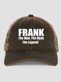 Man Myth Legend : Embroidered 2-Tone Camo Hats