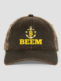 Nautical Monogram : Embroidered 2-Tone Camo Hats