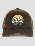 Outdoor Company : Embroidered 2-Tone Camo Hats