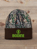 Pine Tree : Embroidered 2-Tone Camo Cuffed Beanie