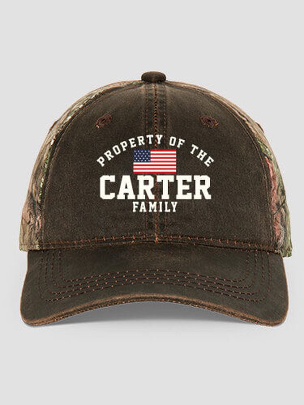 Property of Flag : Embroidered 2-Tone Camo Hats