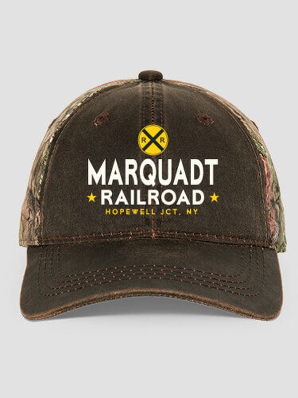 Railroad : Embroidered 2-Tone Camo Hats