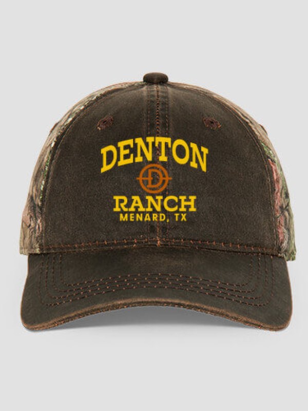 Ranch Monogram : Embroidered 2-Tone Camo Hats