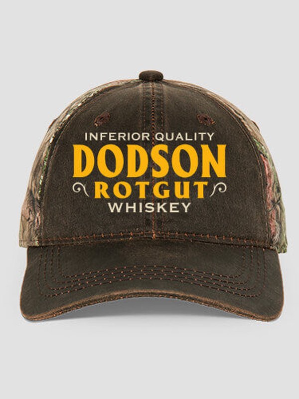 Rotgut Whiskey : Embroidered 2-Tone Camo Hats