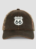 Route 66 : Embroidered 2-Tone Camo Hats
