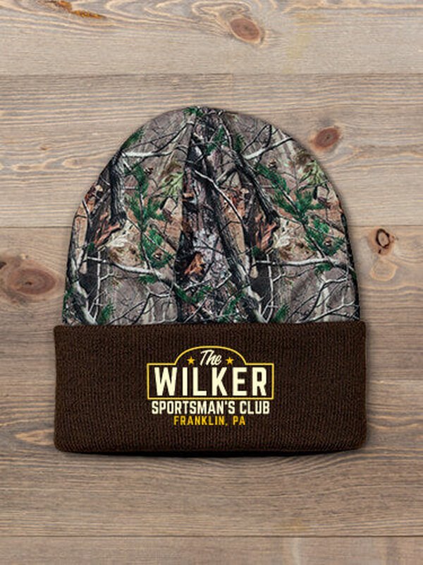 Sportsman's Club : Embroidered 2-Tone Camo Cuffed Beanie