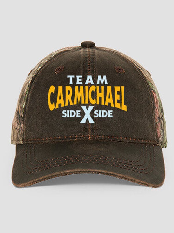 Team Side By Side : Embroidered 2-Tone Camo Hats