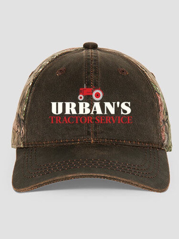 Tractor Service : Embroidered 2-Tone Camo Hats