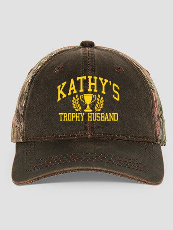 Trophy Husband : Embroidered 2-Tone Camo Hats