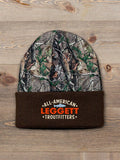 Troutfitters : Embroidered 2-Tone Camo Cuffed Beanie