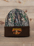 Turkey Hunting Camp : Embroidered 2-Tone Camo Cuffed Beanie