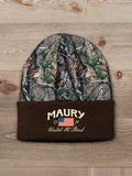 United We Stand : Embroidered 2-Tone Camo Cuffed Beanie
