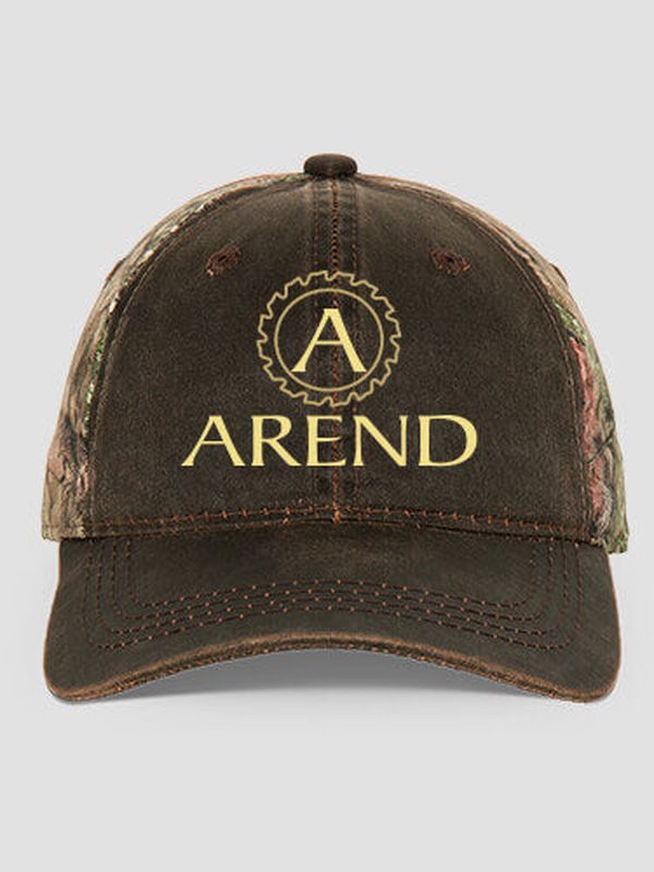 Woodworking Monogram : Embroidered 2-Tone Camo Hats