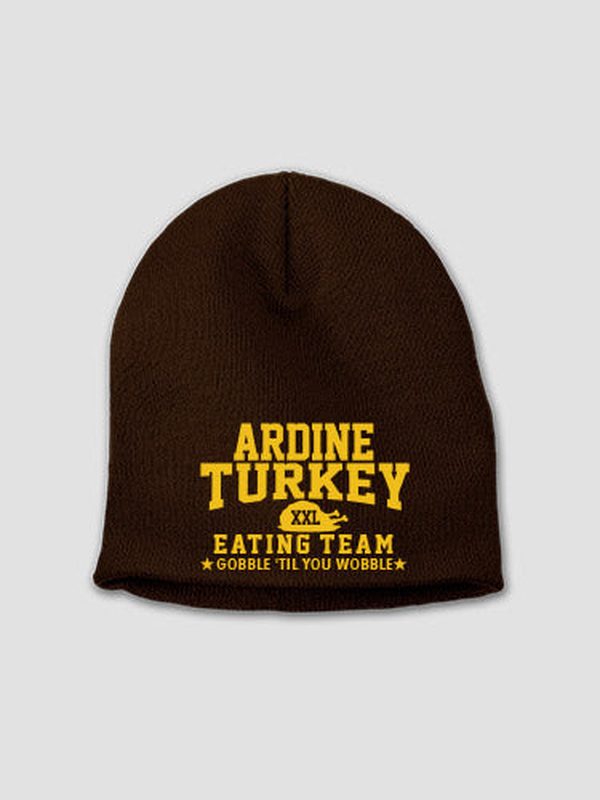 Turkey Eating Team : Embroidered Beanies