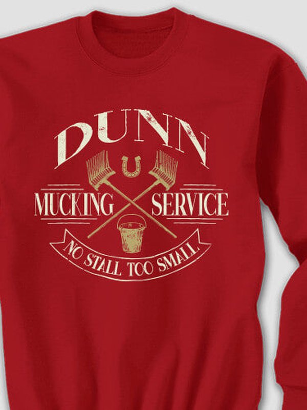 Vintage Mucking Service : Printed Sweatshirts product image 1