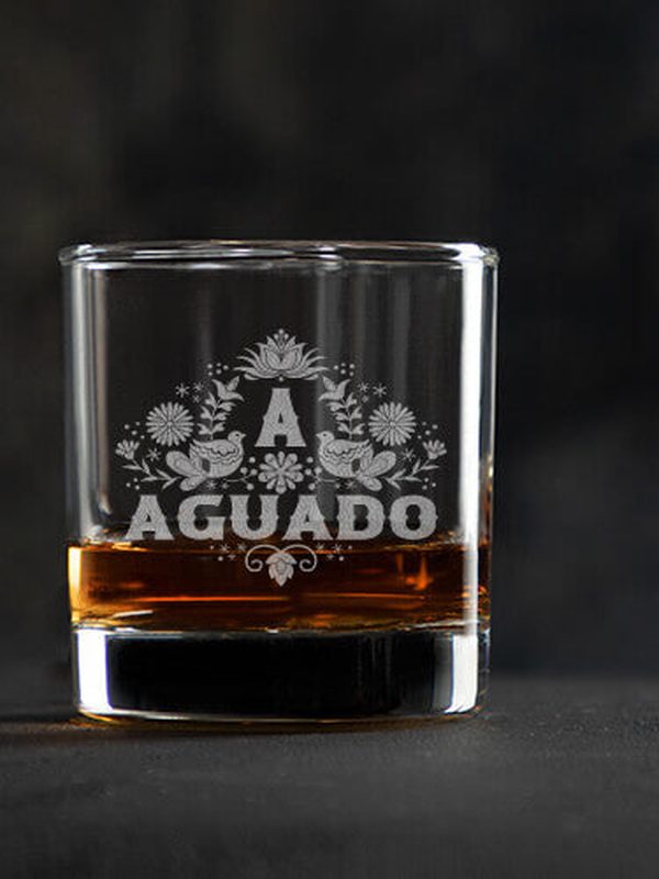 Hispanic Monogram : Rocks Glasses - Engraved