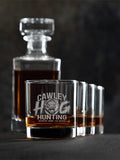 Hog Hunting : Decanter Rocks Glass Gift Sets - Engraved