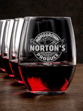 Homegrown Produce : Stemless Wine Glasses - Engraved