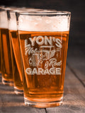 Hot Rod Garage BP : Pint Glasses - Engraved