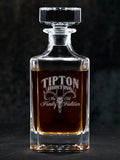 Hunting Family Tradition : Whiskey Decanter - Engraved