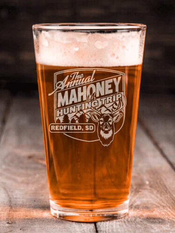 Hunting Trip : Pint Glasses - Engraved