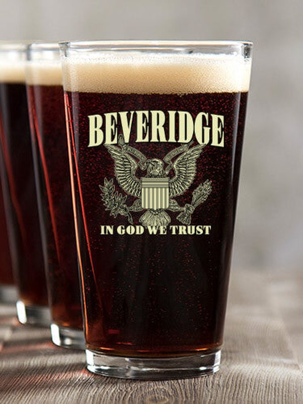In God We Trust : Pint Glasses - Color Printed