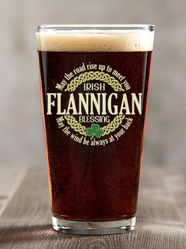 Irish Blessing : Pint Glasses - Color Printed