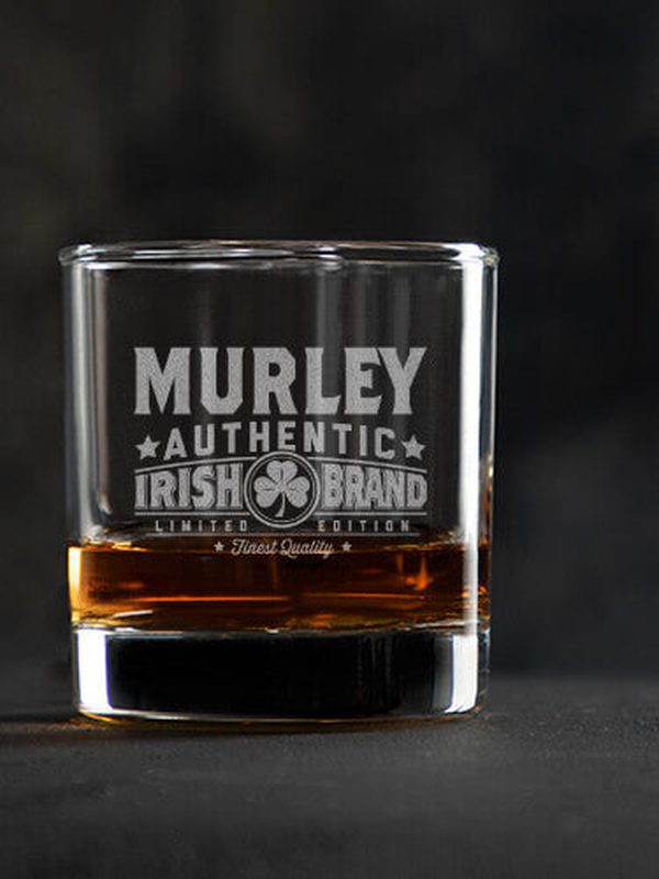Irish Brand : Rocks Glasses - Engraved