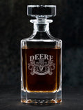 Irish Crest : Whiskey Decanter - Engraved