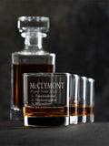 Irish Definition : Decanter Rocks Glass Gift Sets - Engraved