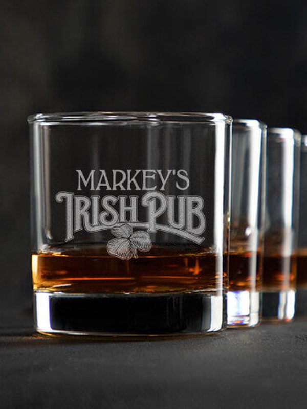 Irish Pub : Rocks Glasses - Engraved