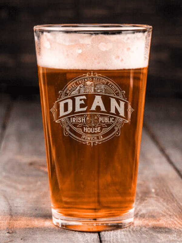 Irish Public House : Pint Glasses - Engraved