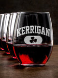 Irish Varsity : Stemless Wine Glasses - Engraved