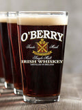 Irish Whiskey : Pint Glasses - Color Printed