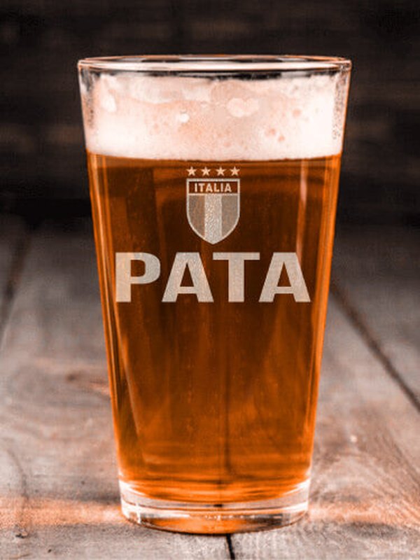 Italia : Pint Glasses - Engraved