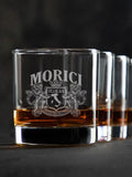 Italian Crest : Rocks Glasses - Engraved product image 1