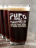 Italian Hand Gestures : Pint Glasses - Color Printed
