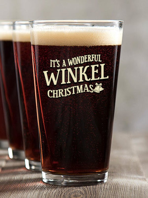 It's A Wonderful Christmas : Pint Glasses - Color Printed