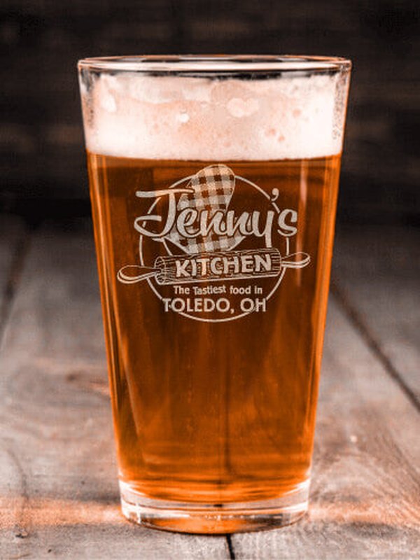 Kitchen : Pint Glasses - Engraved