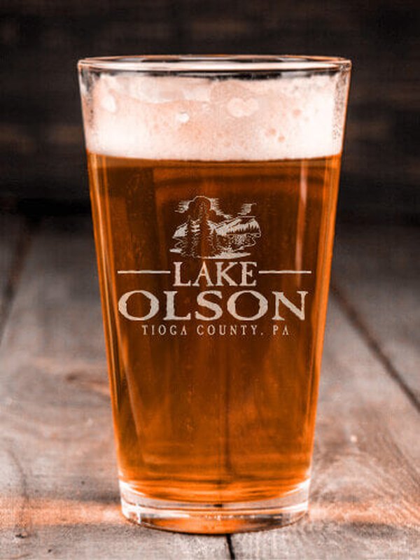 Lake : Pint Glasses - Engraved