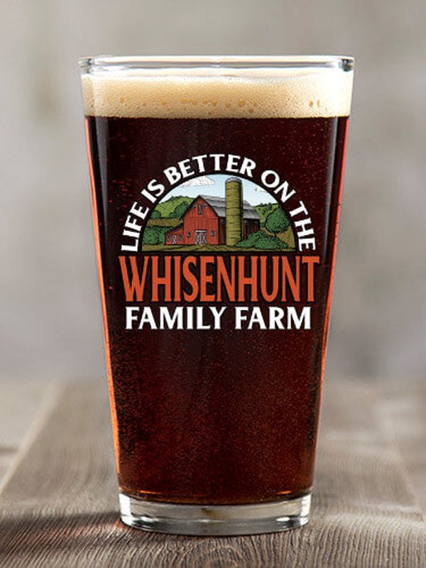 Life Is Better Farm : Pint Glasses - Color Printed