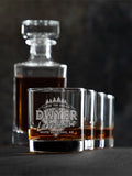 Livin' The Dream Lake House : Decanter Rocks Glass Gift Sets - Engraved