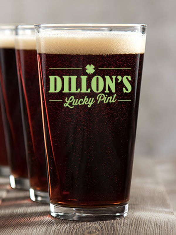 Lucky : Pint Glasses - Color Printed product image 1