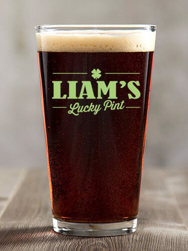 Lucky : Pint Glasses - Color Printed product image 2