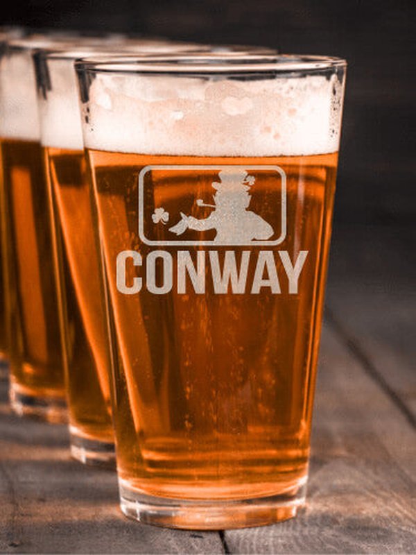 Major League Irish : Pint Glasses - Engraved