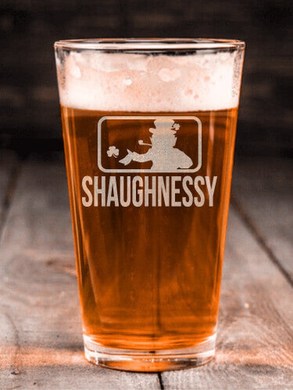 Major League Irish : Pint Glasses - Engraved