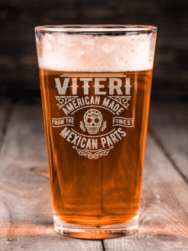 Mexican Parts : Pint Glasses - Engraved