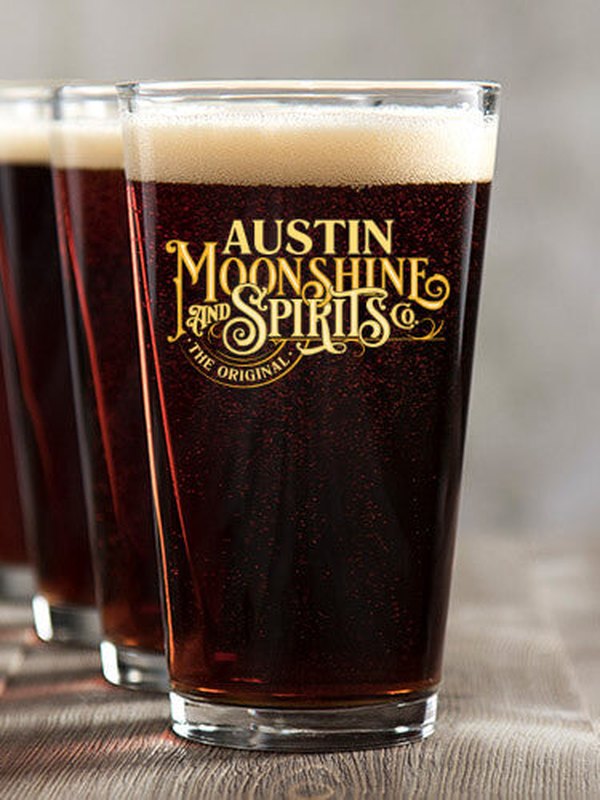 Moonshine and Spirits : Pint Glasses - Color Printed