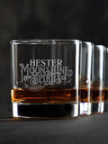 Moonshine and Spirits : Rocks Glasses - Engraved