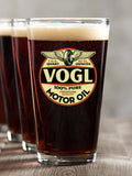 Motor Oil : Pint Glasses - Color Printed